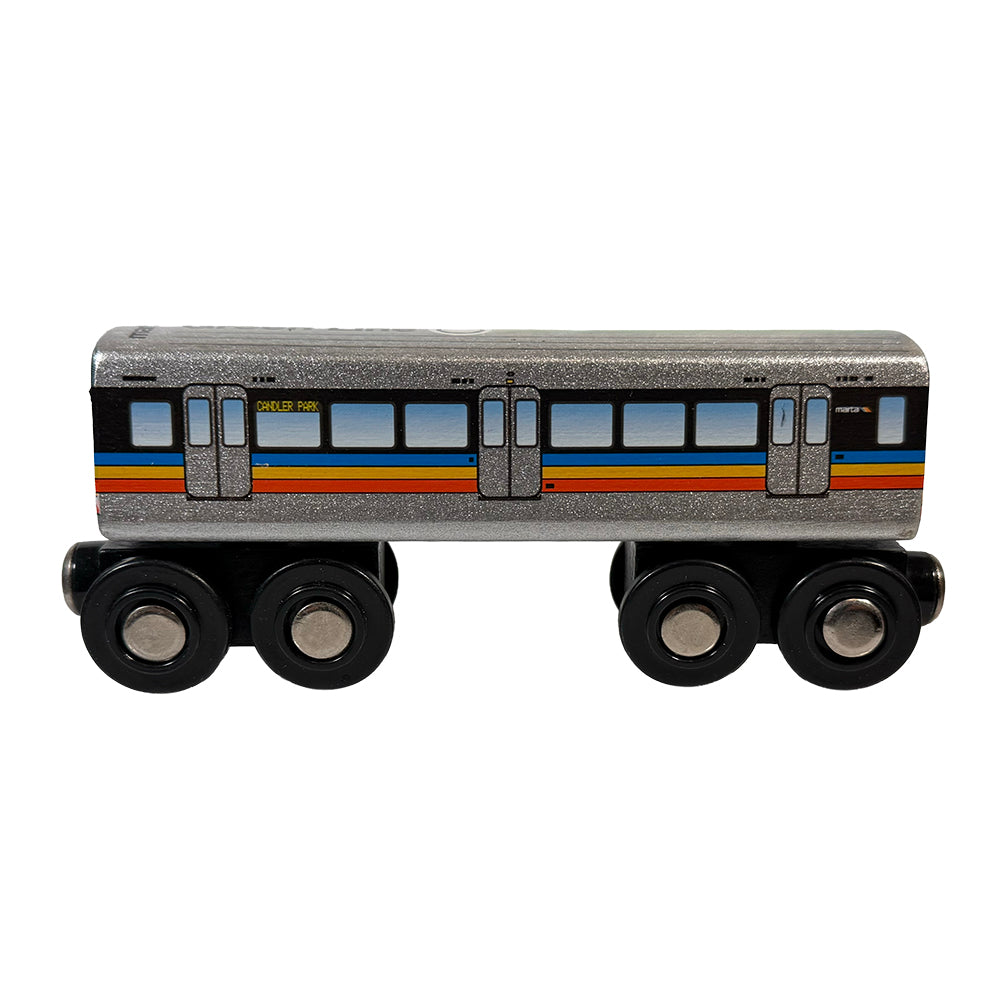 Green Line Wooden Train