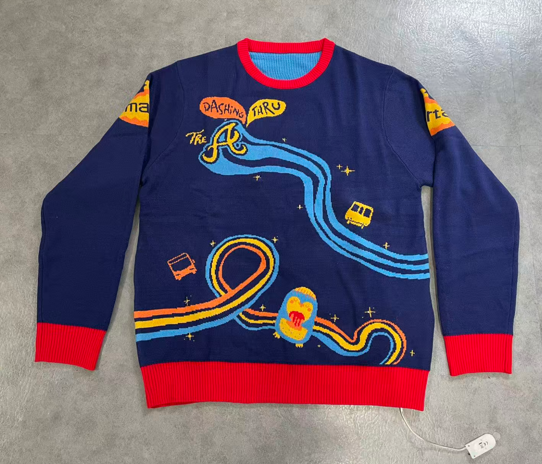 Dashing Through the A Holiday Light Up Sweater (Pre Order + Free Socks)