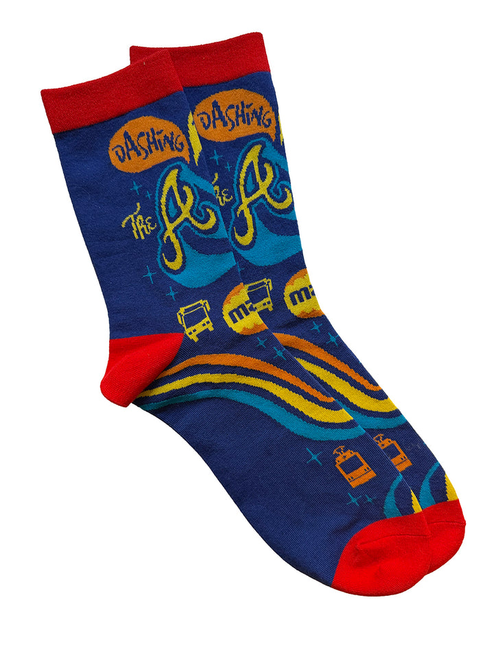 Dashing Through the A Holiday Socks