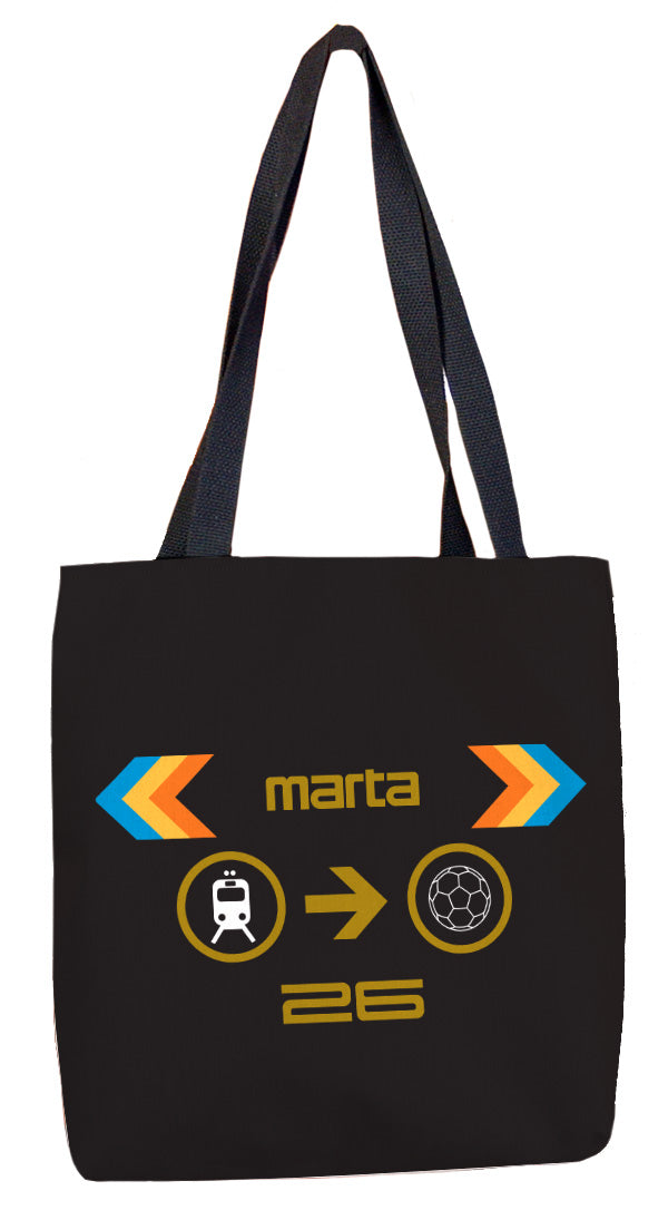 Marta to Soccer Tote Bag